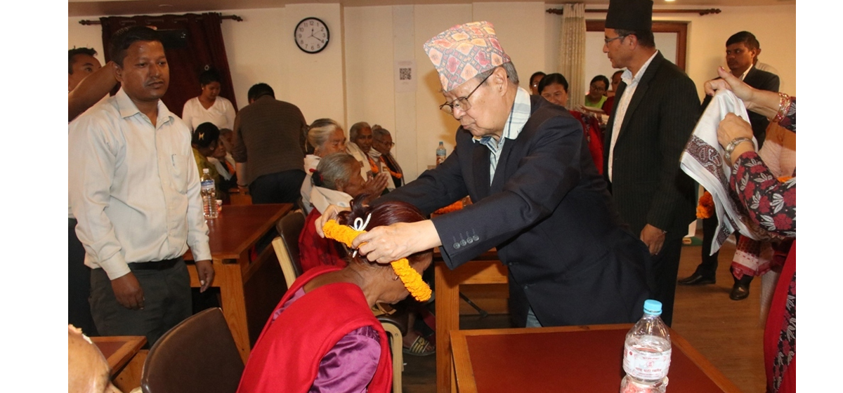 भक्तपुरमा १०० जना ज्येष्ठ नागरिक सम्मानित