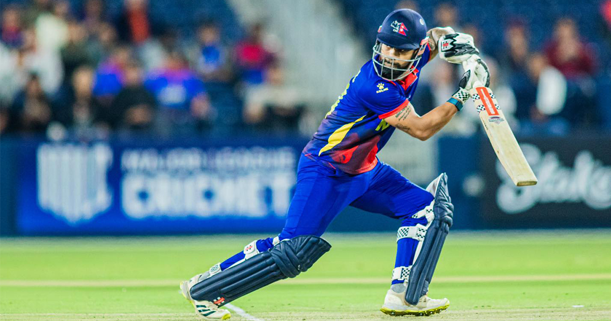 टी– २० आई शृङ्खलाः अमेरिकाविरुद्ध भुर्तेलको हाफ सेञ्चुरी