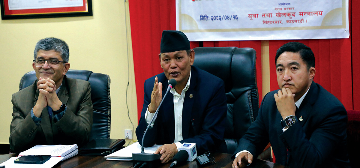 दशौं राष्ट्रिय खेलकुद अनुकूल समयमा: मन्त्री चौधरी