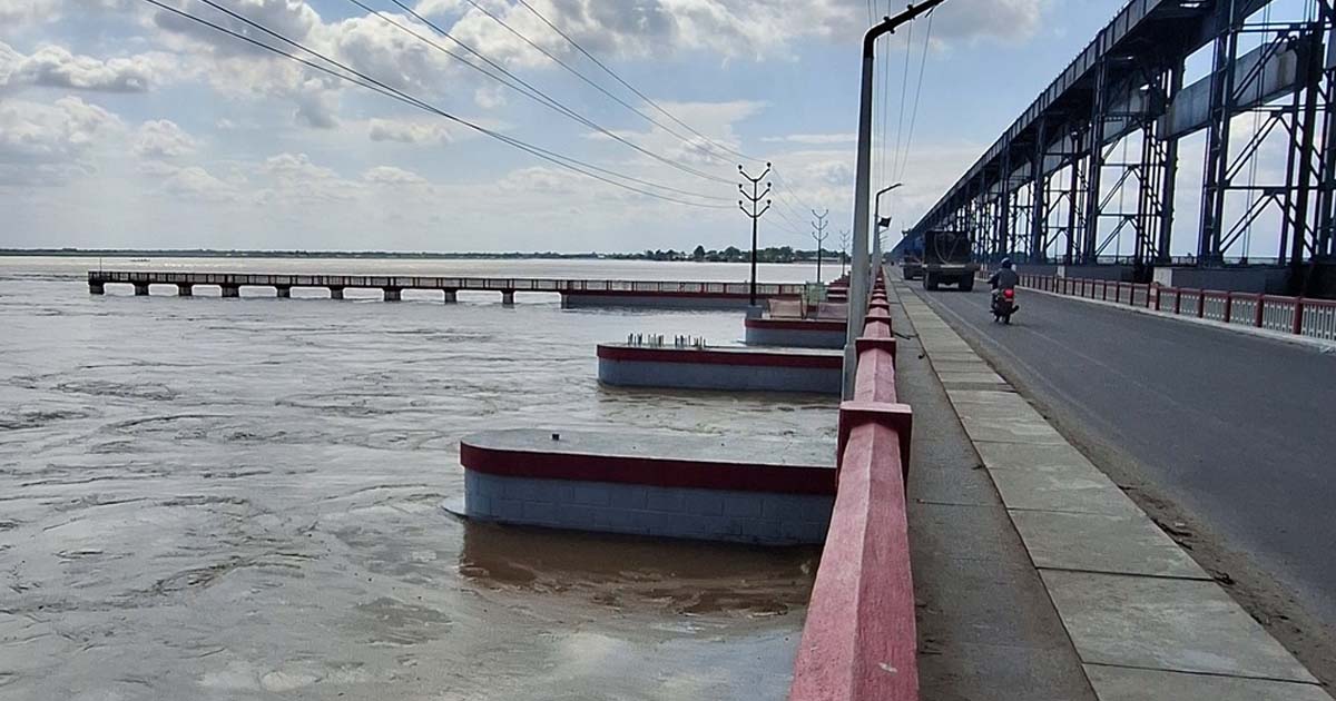 वर्षा रोकिएसँगै सप्तकोशी नदीको बहाव घट्दो
