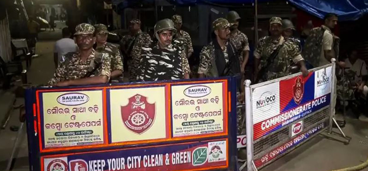 ओडिशामा दुई समुदायबीच तनाव भएपछि कटकमा ३६ घण्टा कर्फ्यू, इन्टरनेट बन्द