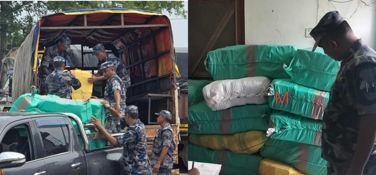 कपडा गोदाममा राजस्वको छापा, २३ बोरा नियन्त्रणमा लिइयो