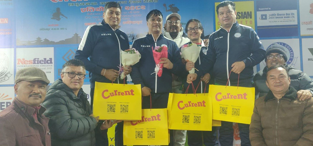 राजवंशीलाई अन्तरवडा टेबल टेनिसमा स्वर्ण