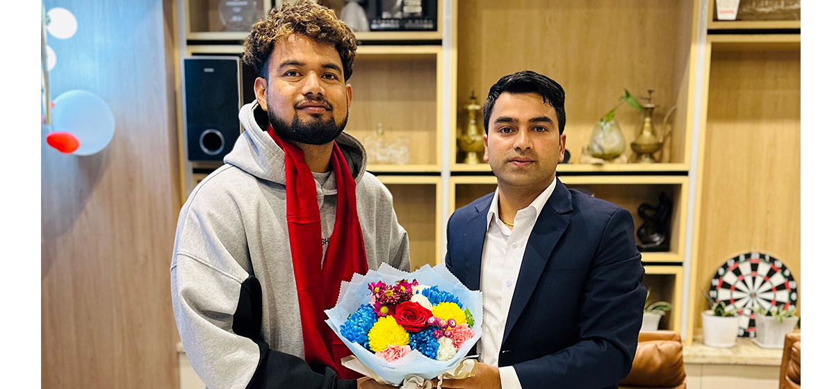 क्रिकेटर मल्ल गौतम एजुकेसनको ब्रान्ड एम्बेसडर