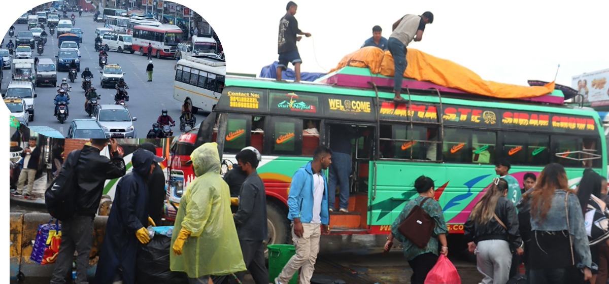 काठमाडौँ खाली हुँदै, २४ घण्टामा लाख बढी गाउँ फर्किए
