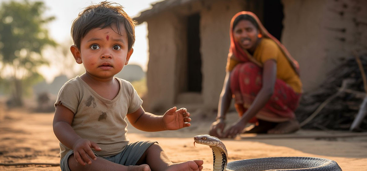 बिहारमा अनौठो घटना, बालकको टोकाइबाट कोब्राको मृत्यु