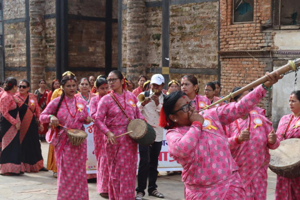 विवाहमा बाजा बजाएर वार्षिक तीन लाख आम्दानी गर्दै पाल्पाका महिला