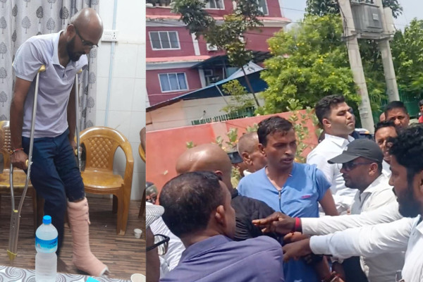 जनकपुरमा वकिलको कुटपिटबाट ६ पत्रकार घाइते