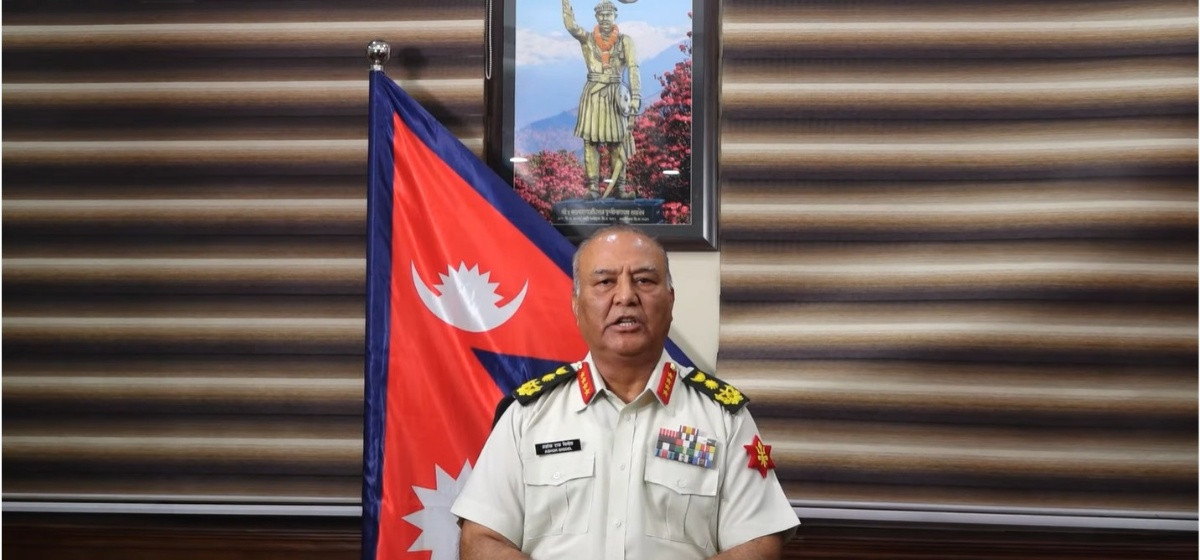 राष्ट्रका नाममा प्रधानसेनापतिको सम्बोधन: आन्दोलन स्थगन गरी वार्तामा आउन अपिल