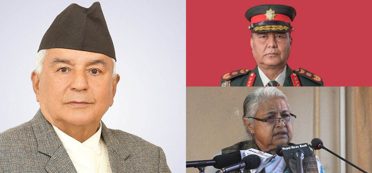 राष्ट्रपति, प्रधानसेनापति र सुशीला कार्कीबीच त्रिपक्षीय वार्ताको तयारी