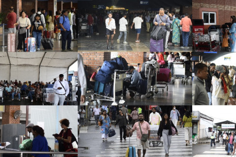 त्रिभुवन विमानस्थल खुलेपछि हवाई यात्रुको चाप बढ्यो (तस्बिरसहित)