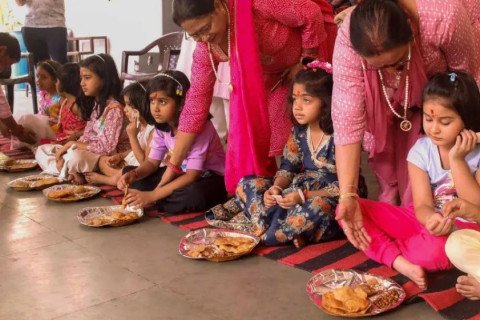 घरघरमा कन्या पूजन गरी नवरात्रि समापन गरिँदै