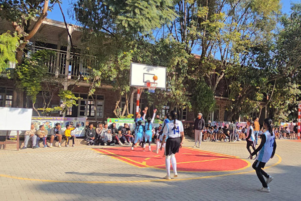 उपत्यकाव्यापी बास्केटबल प्रतियोगिता सुरु