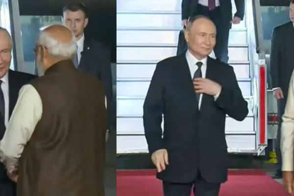 भारत आइपुगे पुटिन, प्रधानमन्त्री मोदीले गरे स्वागत