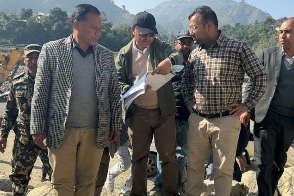 वीपी राजमार्गको पुनर्निर्माण धमाधम हुँदै