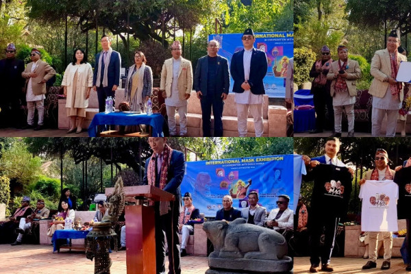 मास्क कला प्रदर्शनीमा कोरियाली दूतावासको सहभागिता