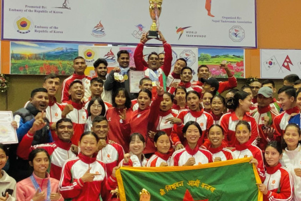 १० स्वर्णसहित आर्मी बन्यो च्याम्पियन