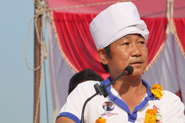 चितवनबाट हर्क साङ्पाङले भने: भारत र चीनलाई जित्न पार्टी खोलेँ