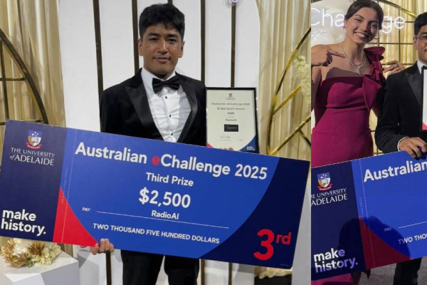 नेपाली युवा श्यामसुन्दर श्रेष्ठलाई अस्ट्रेलियन युनिभर्सिटीको ‘ब्राइट स्पार्क अवार्ड’