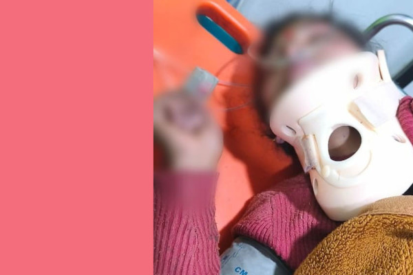 भीरबाट लडेर शिशुको मृत्यु, आमा आईसीयूमा, उपचार गर्न आर्थिक अभाव