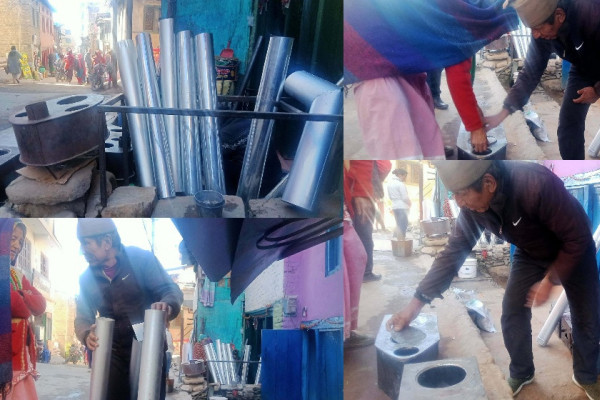 ४२ वर्षदेखि चुल्हो बनाउँदै नरबहादुर