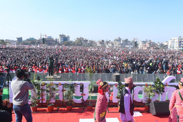 ओलीले भने- यो मान्छेको मात्र भिड होइन, कसैले ‘अन्डरएसटिमेट’ नगरोस्