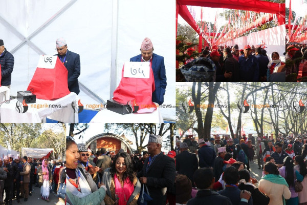 एमाले महाधिवेशन : मतदान सुरु, लामबद्ध प्रतिनिधि (तस्बिरमा हेर्नुस्)