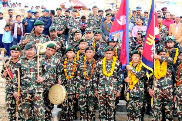 नेपाली सेनाले उदयपुरगढी–चौदण्डीगढीमा पदयात्रा गर्ने