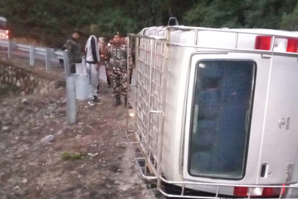 मकवानपुरमा सुमो दुर्घटना, एक जना घाइते