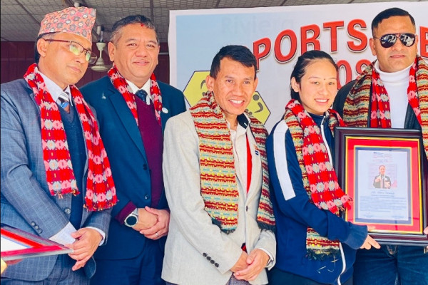 पारा तेक्वान्दकी पदक विजेतालाई सम्मान