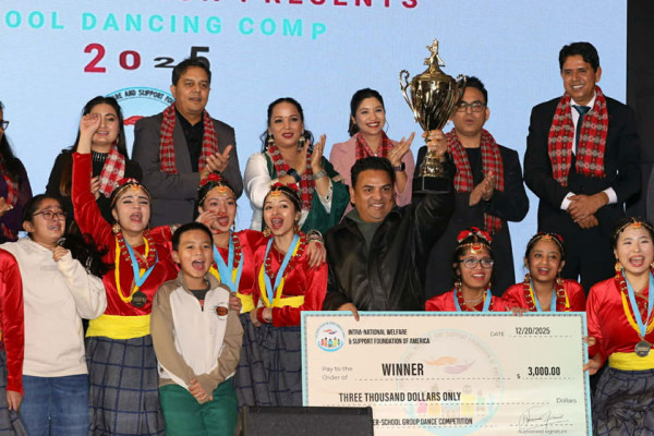 अमेरिकामा भएको नेपाली गायन र नृत्य प्रतियोगितामा आर्या र खुसी विजयी