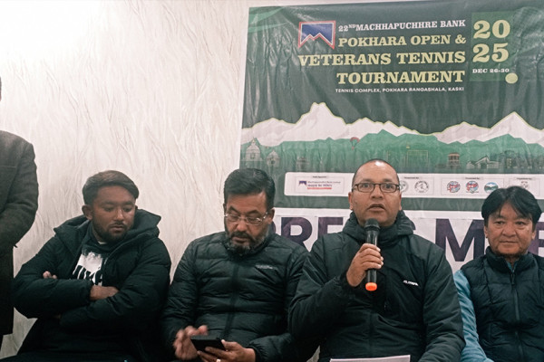 पोखरामा शुक्रबारदेखि 'ओपन तथा भेट्रान्स' टेनिस प्रतियोगिता हुने