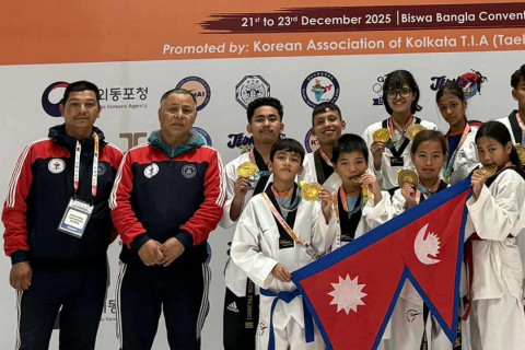 जैसीदेवल तेक्वान्दो डोजाङलाई ११ पदक