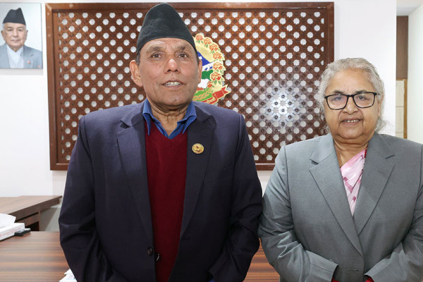 प्रधानमन्त्री कार्की र राष्ट्रिय सभाका अध्यक्ष दाहालबीच भेट