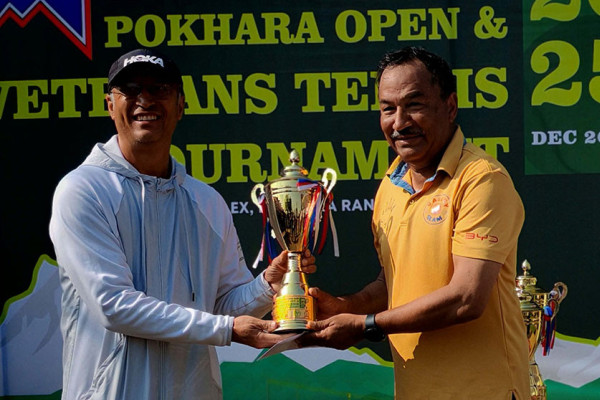 खेलमा अब्बल कमल थापा, पोखरा ओपन तथा भेट्रान्स टेनिसमा दोहोरो उपाधि