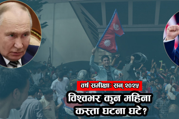 सन् २०२५ का १२ महिना: ट्रम्पको पुनरागमनदेखि जेन–जीका विद्रोहसम्म