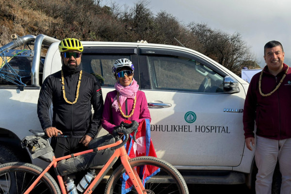 १८०० किमी साइकल यात्रासँगै क्यान्सर सचेतना अभियान : पाँचथरदेखि धनकुटासम्म कार्यक्रम