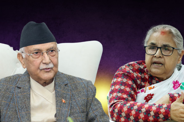 ओलीसँगको भेटमा प्रधानमन्त्रीले भनिन्-  निर्वाचनको सुरक्षामा शङ्का नगर्नुस्, ढुक्क हुनुस्