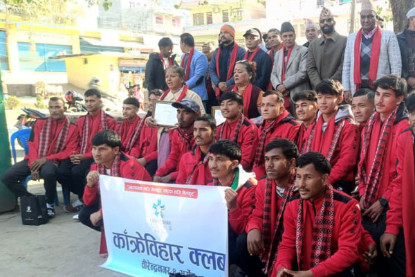 कांक्रेविहार एन्फा राष्ट्रिय लिग खेल्दै