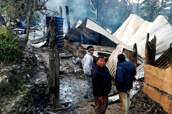 आगलागीबाट विश्वकर्माको १३ लाख बराबरको धनमाल नष्ट