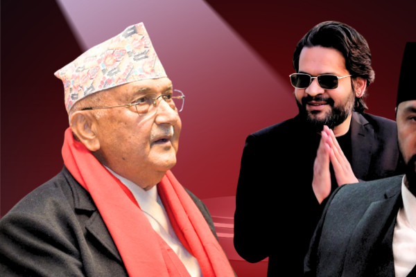 रवि बाठा रैछन्, बालेन सोझा परेछन्: केपी ओली