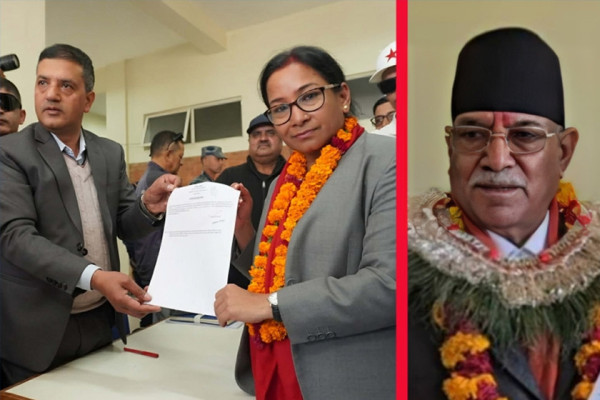 रुकुम पूर्वमा प्रचण्ड, चितवन–३ मा रेनुको उम्मेदवारी दर्ता