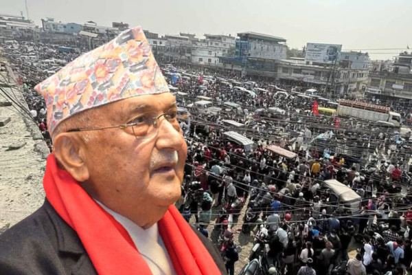 बालेनको जनलहरबारे ओली- मैले त देखेको छैन, केही मान्छे जम्मा भए होलान्