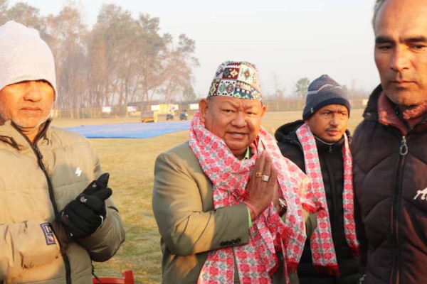 फाप्लालाई अन्तर्राष्ट्रिय क्रिकेट रंगशाला बनाउने नेता आलेको प्रतिबद्धता