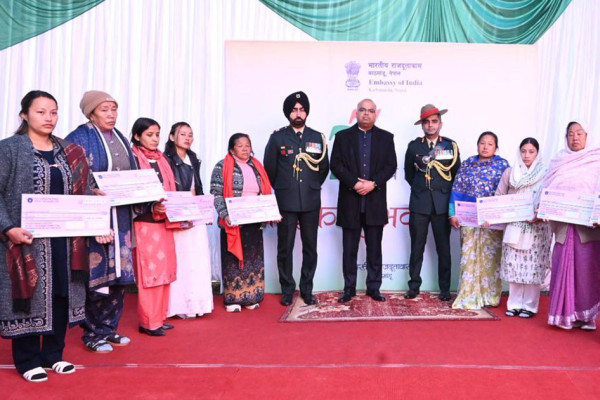 भारतीय राजदूतावासमा मनाइयो भारतको ७७ औं गणतन्त्र दिवस
