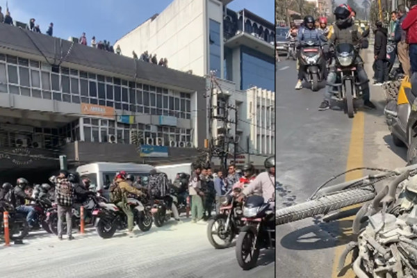 जमलमा पाँच सवारी आपसमा ठोक्किए, ५ जना घाइते