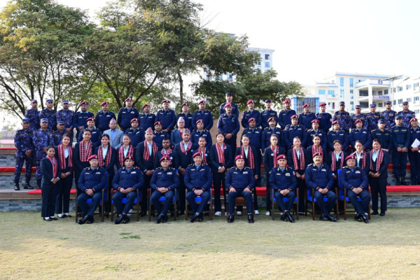 प्रहरी महानिरीक्षक कार्कीद्वारा महिला भलिबल टोलीको बिदाइ