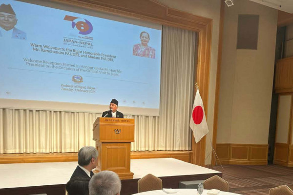 जपानमा रहेका नेपालीलाई राष्ट्रपतिले भने- नेपालको सपना साकार पार्न योगदान दिनुहोस्