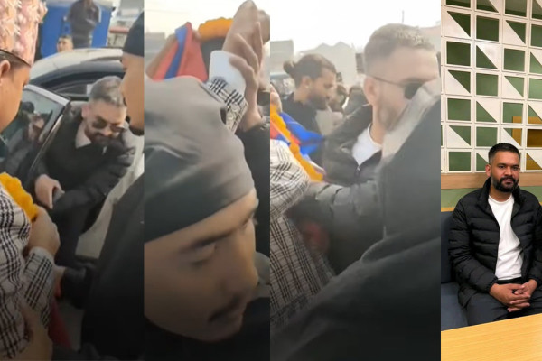 बालेन्द्रले माला अस्वीकार गर्दै ठेलेका हुन् ?