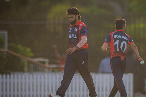 नेपालले लियाे क्यानाडाकाे पहिलाे विकेट